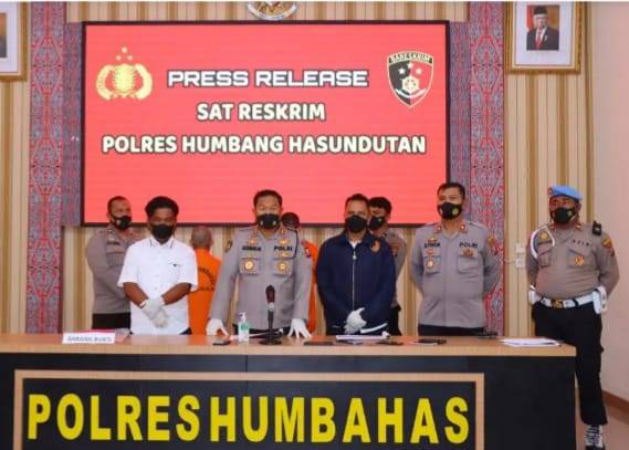 Polres Humbang Hasundutan Prees Releas Kasus Terhadap anak Perbuatan Cabul