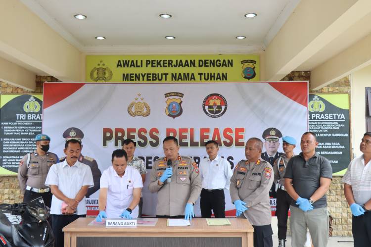 Polres Humbahas Paparkan Kasus Curanmor, Ini Faktanya