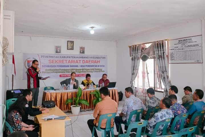 Bupati Humbang Hasundutan, Buka Sosialisasi PBJ Di Desa Se-Kecamatan Bhaktiraja