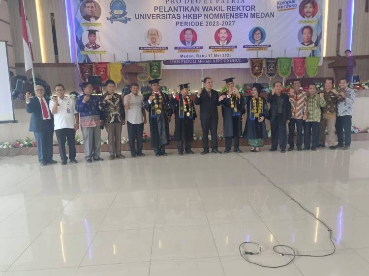 Empat Wakil Rektor UHN Medan Dilantik