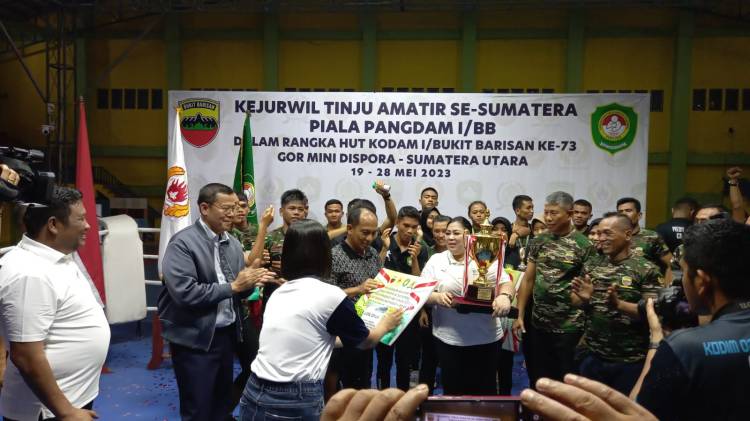 Kejurwil Tinju se Sumatera Piala Pangdam I/BB Sukses, Sabam Manalu : Mohon Perhatian Panglima, Tujuan Mereka Bukan Jadi Petinju