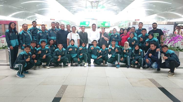 Komidam I/BB dan KONI Berangkatkan Pelatda Tinju Sumut Ikuti Kejuaraan Tinju Sarawak Open