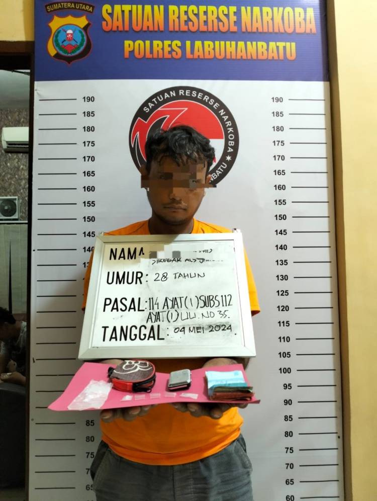 Tim Opsnal Satres Narkoba Polres Labuhanbatu Ungkap Kasus Penyalahgunaan Narkotika di Labura