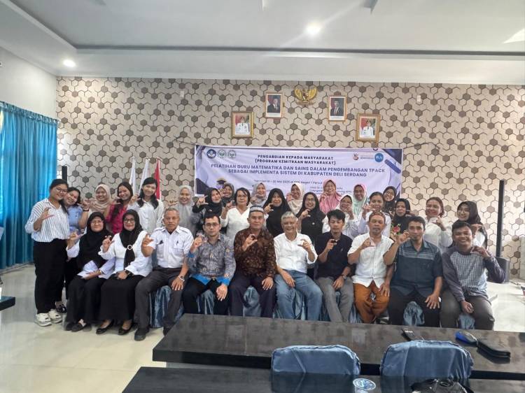 Unimed Lakukan Pelatihan Kompetensi TPACK Bagi Guru Matematika dan Sains Untuk Implementasi STEM di Deliserdang