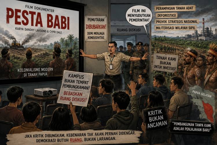 Pemutaran &ldquo;Pesta Babi&rdquo; Dibubarkan: Demokrasi Tak Boleh Alergi pada Kritik