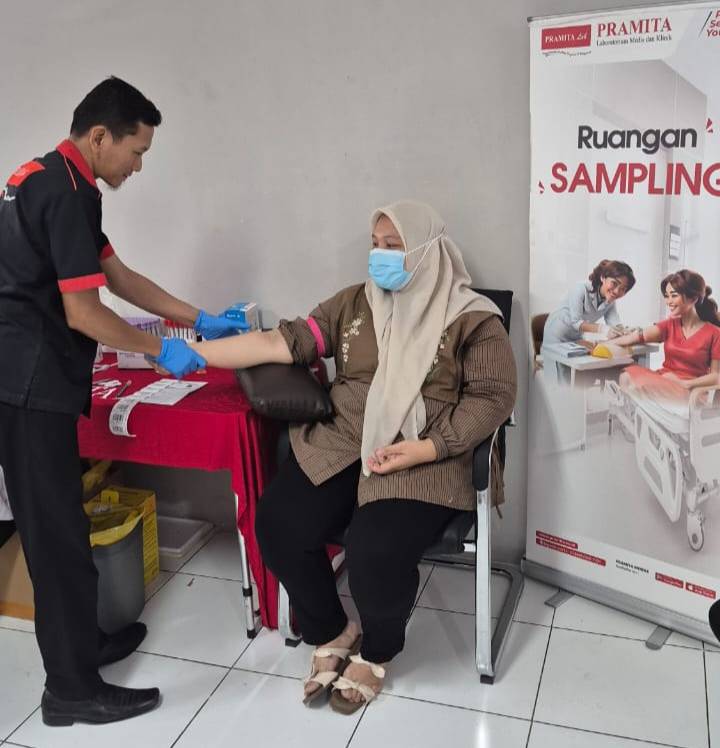 BRI BO Kotapinang Gandeng Pramita Lab Gelar Medical Check-Up Bagi Insan Brilian