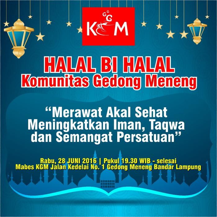 Gelar Halal Bihalal, KGM Serukan Semangat Persatuan