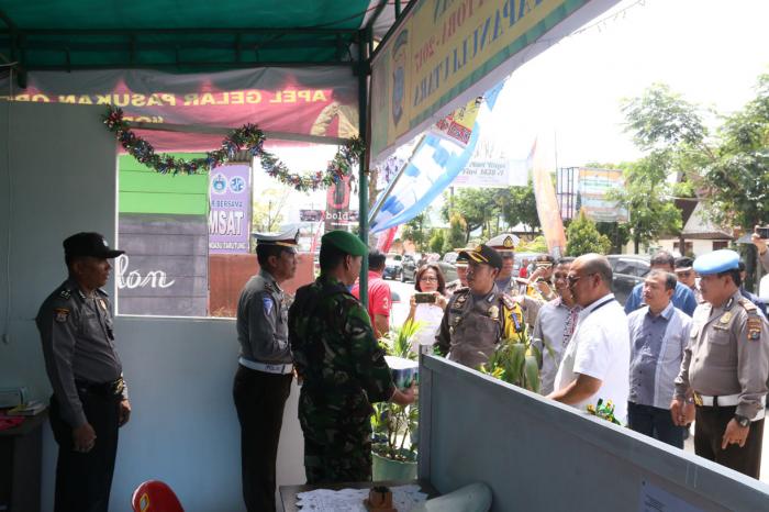 Bupati Bersama AKBP Dr Jonius Hutabarat Meninjau Pos Ops Ramadyani Taput-2017