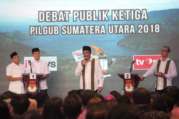 Bahas Korupsi Massal di Debat Publik Ketiga, Djarot Minta Maaf Sebut Nama Ijeck