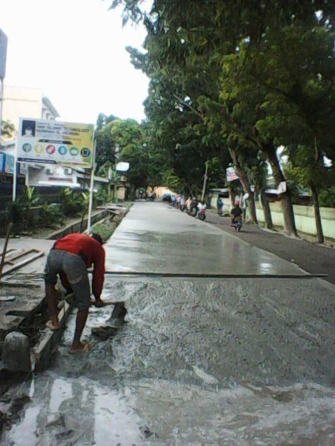 Jalan Datuk Kabu Pasar 5 Dibeton, Jawab Keluhan Warga