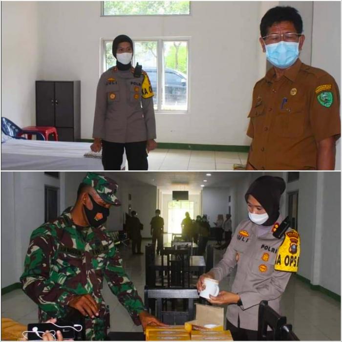 Antisipasi Lonjakan Covid 19, Kapolres Sidimpuan Periksa Kesiapan Gedung Isolasi