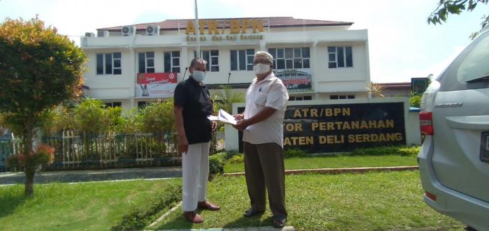 Pensiunan PTPN II Buat Surat Sanggahan dan Pemblokiran Permohonan HGB ke BPN Deli Serdang