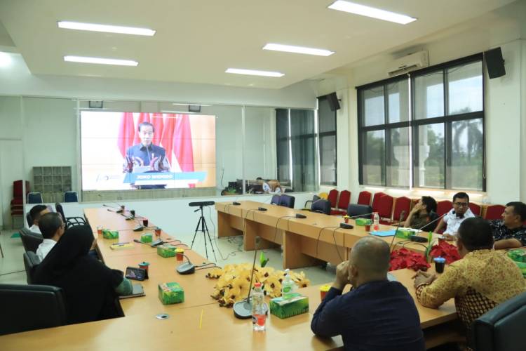 Wakili Bupati, Inspektur Daerah Labuhanbatu ikuti Rakornas Wasin 2023 secara Daring