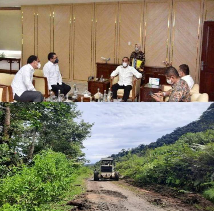 Ruas Jalan Batugajah-Pakpak Bharat Diperbaiki, Atas Usulan Proposal Bupati Humbahas Kepada Gubsu