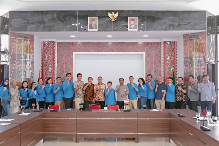 Bupati Humbahas Terima Kunjungan Peserta Diklat Sesdilu Angkatan 74