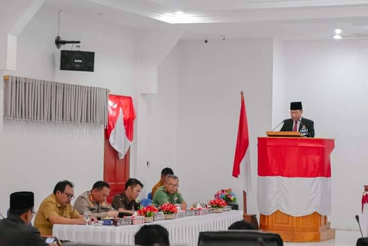 Wakil Bupati Humbahas Bacakan Nota Pengantar, Atas Tujuh Ranperda Kabupaten Tahun 2023