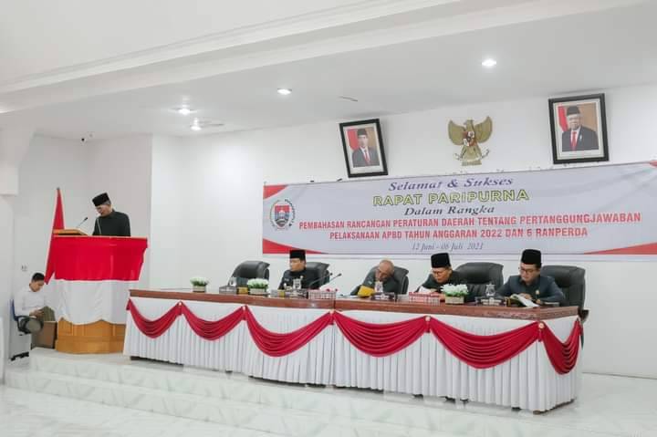 Lima Fraksi Di DPRD Humbahas Sampaikan Pandangan Umum Atas 7 Ranperda