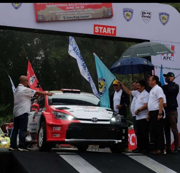 Kantor TPL Aek Nauli Titik Start Kejurnas KFC Danau Toba Rally 2023