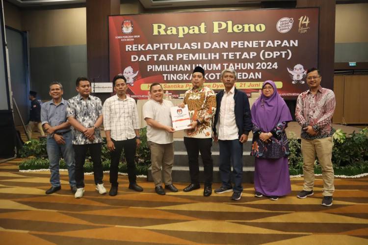 DPT Pemilu 2024 di Medan 1.853.458 orang