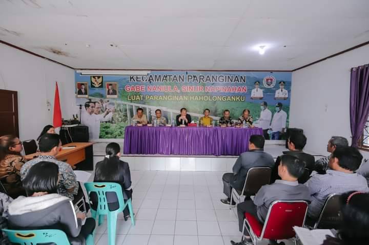 Bupati Humbahas Rapat Penanganan Stunting Di Puskesmas Paranginan