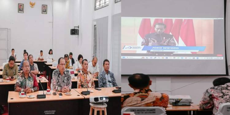 Bupati Humbahas Ikuti Secara Virtual Wasin 2023 Yang Dibuka Secara Resmi Oleh Presiden RI