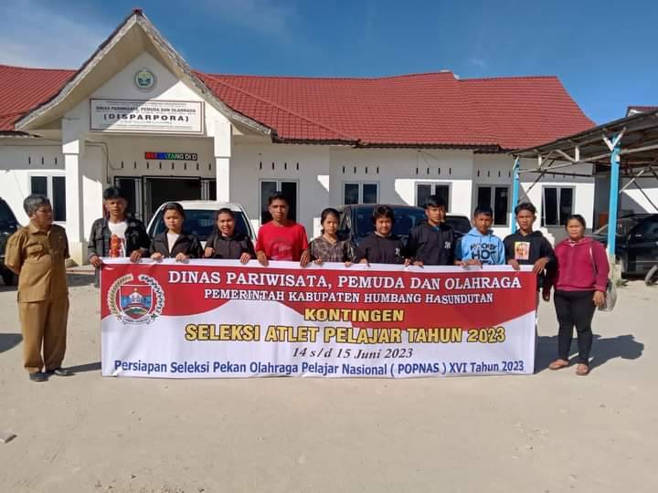 Pemkab Humbahas Berangkatkan Kontingen Ikuti Seleksi POPNAS Tahun 2023