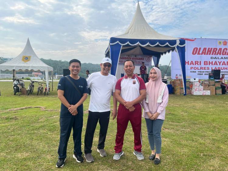 BRI Branch Office Kotapinang Hadiri Giat Olahraga Bersama Polres Labuhanbatu Selatan
