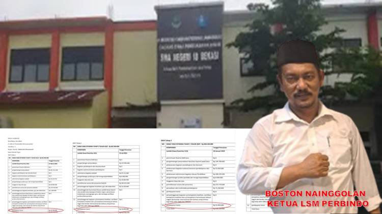 Kepala SMA Negeri 18 Kota Bekasi Diduga Selewengkan Dana BOS Ratusan Juta, Jawaban Kepala SMAN 18 Dinilai Tidak Profesional