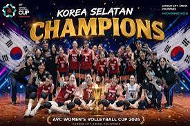 Korea Selatan Juara Kejuaraan Voli Asia di Filipina, Chinese Taipei Runner-up