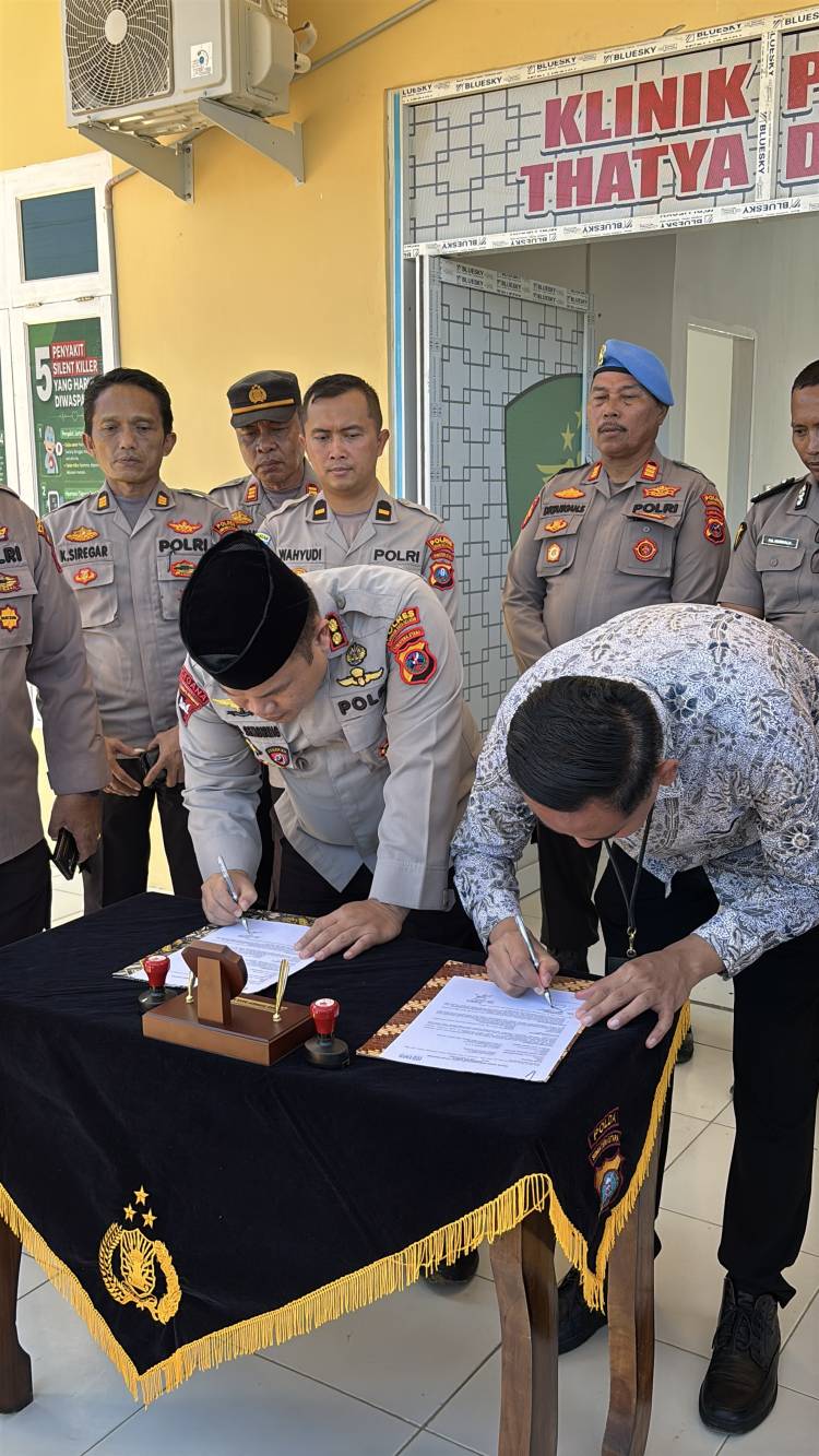 Perkuat Layanan Medis Warga, BRI BO Kotapinang Serahkan Klinik ke Polres Labusel