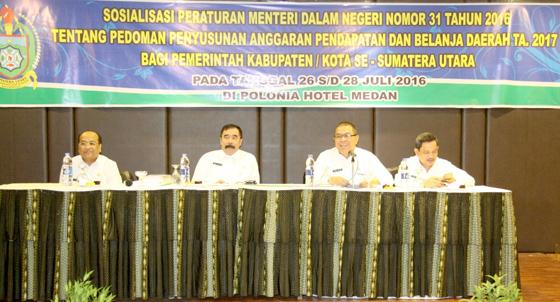 Gubenur Sumut Minta Penyusunan TA 2017 Pemkab/Pemko Prioritas Belanja Modal