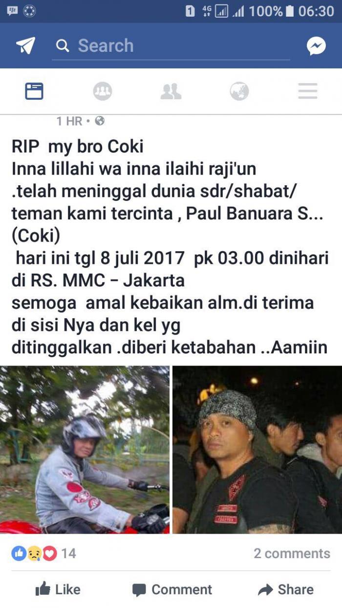 Breaking News: Anak TB Silalahi Meninggal Dunia, Bakal Dibawa ke Balige