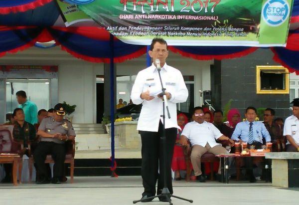 Bupati Tapsel Kukuhkan Relawan Penggiat Anti Narkoba