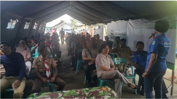 Program TMMD, Warga Kampung Sentosa Dapat Penyuluhan Bahaya Narkoba