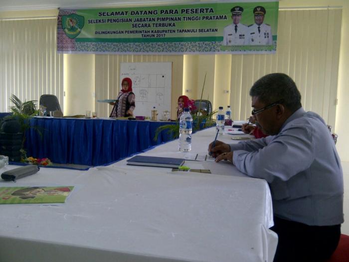 Calon Pejabat Eselon II Pemkab Tapsel Ikuti Psikotes
