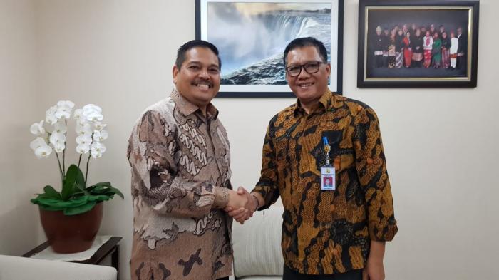 Tindak lanjuti soal banjir Kota Medan Parlindungan Purba datangi Dirjen SDA