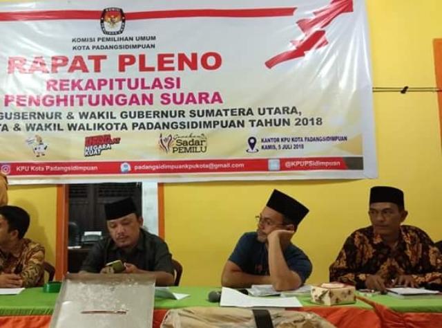 Rekapitulasi Penghitungan Suara KPU, Irsan - Arwin Unggul di Pilkada Kota  Padangsidimpuan