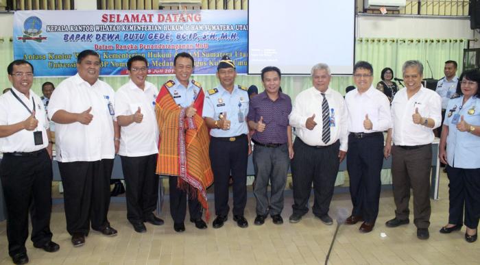 Kakanwil Kemenkumham RI Sumut Kuliah Umum di UHN Medan 