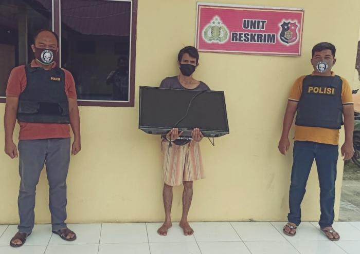 1 Pencuri Tv di Puskesmas Batu Ajo Ditangkap Polisi, Kawannya DPO