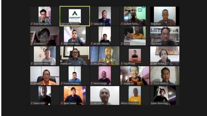 Martabe Gold Mine Gelar Journalist Zoom Webinar