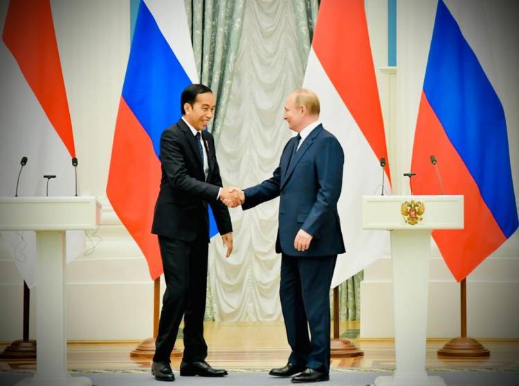 Presiden Jokowi bertemu Presiden Putin di Kremlin