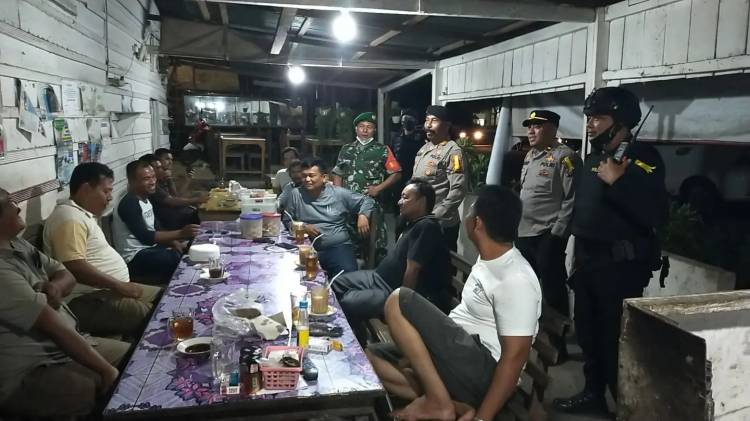 Dansat Brimob Poldasu Pimpin Patroli Skala Besar Jelang Pilkades Kabupaten Palas