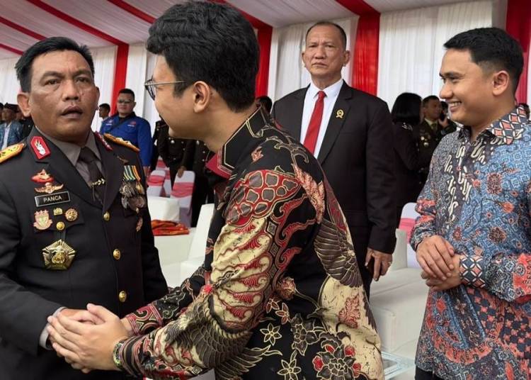 Perkasa Sinambela Hadiri Upacara HUT ke 77 Bhayangkara di Mapolda Sumut