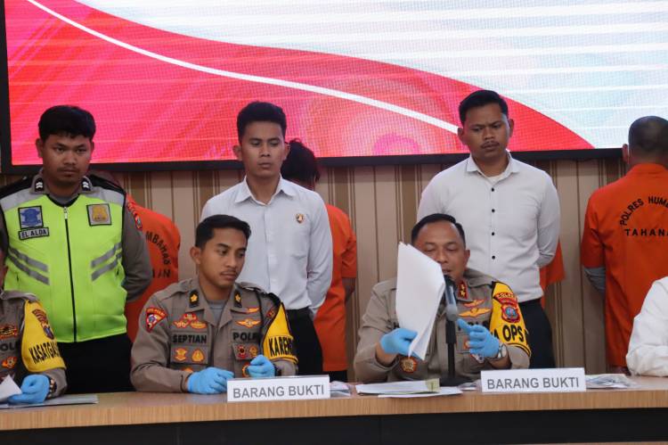 Polres Humbahas Kembali Pres Release, Terkait Kasus Sabu Dan Laka Lantas