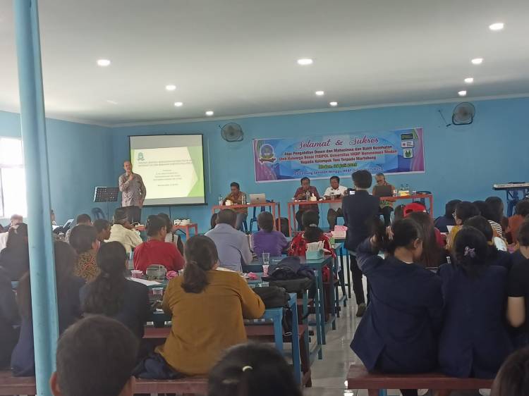Dr. Marlan Hutahaean, M.Si Ajak Kelompok Tani Terpadu Martubung Berpartisipasi Pada Pemilu 2024