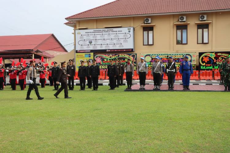 Polres Labuhanbatu Gelar Upacara Hari Bhayangkara ke-78 Tahun 2024
