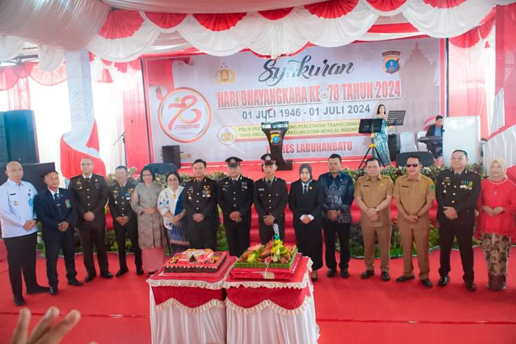 Sekda Labuhanbatu Hadiri Kegiatan Peringatan HUT Ke-78 Bhayangkara