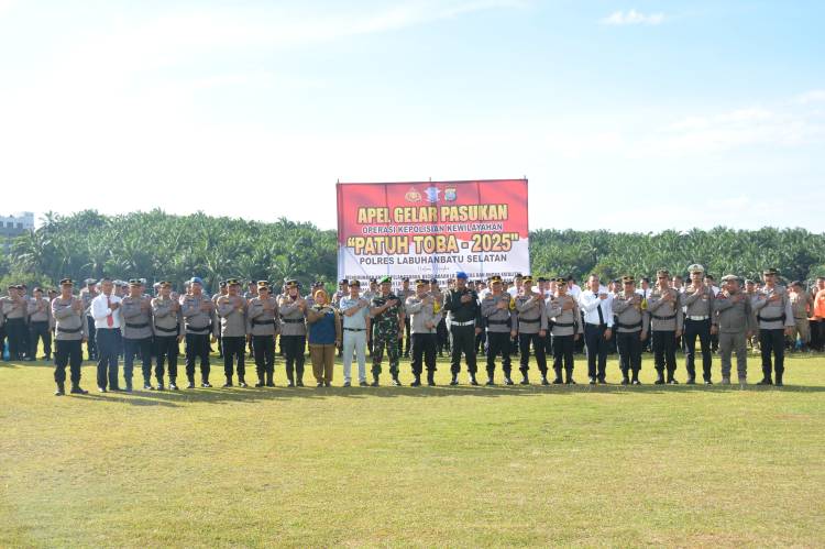Polres Labusel Gelar Apel Pasukan Operasi Patuh Toba 2025, Tegaskan Komitmen Tingkatkan Keselamatan Lalu Lintas