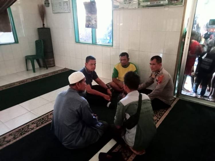Polsek Bilah Hulu Respon Cepat Temuan Mayat di Masjid Baitun Rahmah