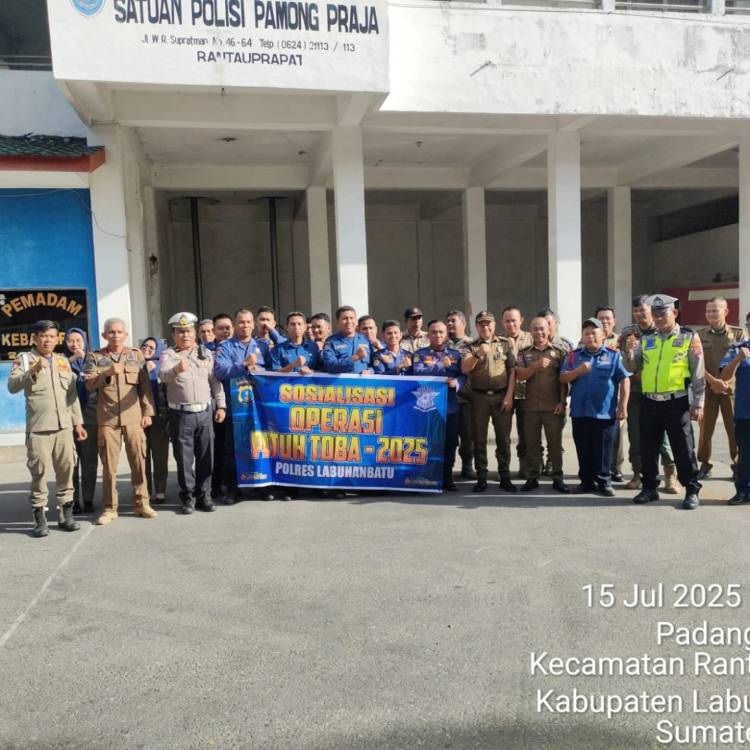 Sat Lantas Polres Labuhanbatu Sosialisasikan Tertib Berlalu Lintas kepada Satpol PP dan Damkar